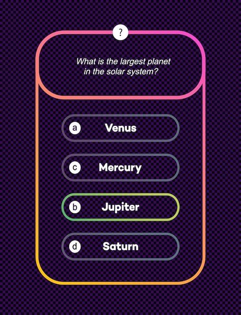 Vector template question and answers neo... | Premium Vector #Freepik #vector #quiz-game #multiple-choice #quiz-design #quiz-show New Disney Movies, Quiz Design, Choices Game, Neon Style, Quiz Questions And Answers, Social Media Advertising Design, Neon Fashion, Study Plan, Trivia Quiz