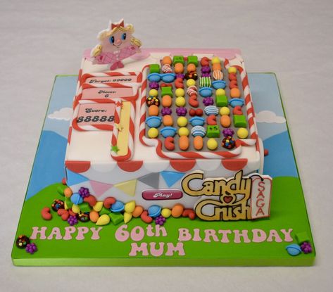 Crush Birthday Cake, Candy Crush Cake, Crush Birthday, Boys Birthday Cakes, Candy Crush Party, Candy Crush Cakes, Crush Cake, Candy Crush Games, Baby Boy Cookies