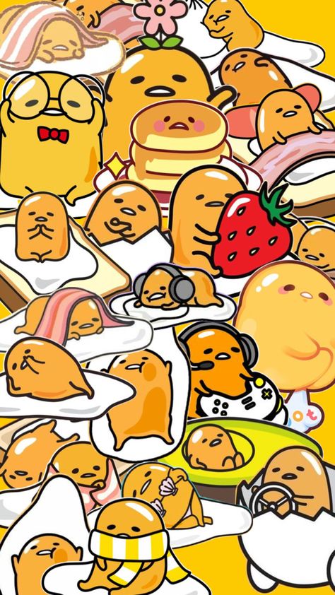 Gudetama Wallpaper, Cute Egg, Cute Wallpapers, Mood Board, Collage