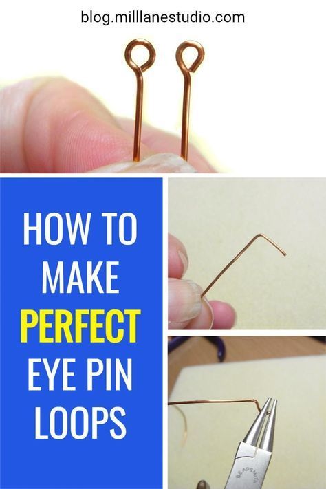 How To Make An Earring Loop, How To Use Eye Pins For Earrings, How To Make A Perfect Wire Loop, Eye Pins How To Use, Things To Make With Old Jewelry Making Tools, Jewelry Making Tips And Tricks, Handmade Jewelry Making Tools, How To Make A Wire Loop For Jewelry, Basic Jewelry Making