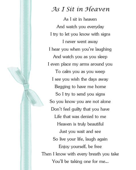 As I Sit in Heaven - Author Unknown Mom In Heaven Quotes, As I Sit In Heaven, Heaven Poems, In Loving Memory Quotes, Sister Poems, Dad In Heaven, Heaven Quotes, Losing Someone