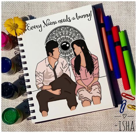 Mandala Art For Friends, Yjhd Illustration, Yjhd Painting, Love Mandala Art With Quotes, Yjhd Drawing, Aesthetic Mandala Art With Quotes, Mandala Couple Drawing, Indian Couple Drawing Art, Friends Mandala Art