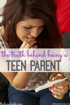 Being a teen parents isn't easy no matter how glamorous MTV makes it look. Talk to your kids about teen pregnancy. Teen Parents, Mum Guilt, Teen Parenting, Teen Mum, Teenage Pregnancy, Teenage Son, Teen Advice, Teen Pregnancy, Parenting Teenagers