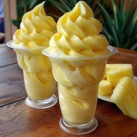 Pineapple Dream, Pineapple Soft Serve, Dole Whip Recipe, Heavenly Recipes, Pineapple Whip, Martha Stewart Recipes, Pineapple Chunks, Serve Ice Cream, Ice Cream Ingredients