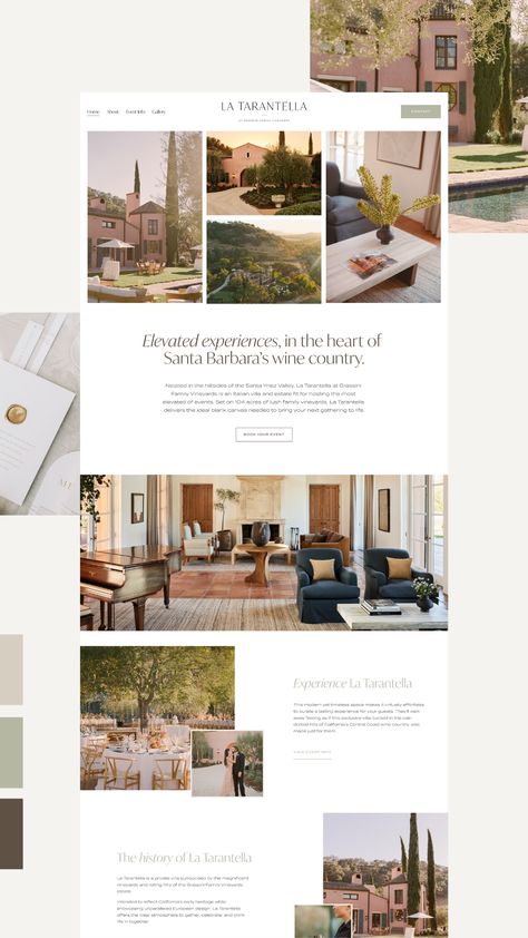 Villa Website Design, Sophisticated Website Design, Clean Website Design, Website Branding Design, 블로그 디자인, Hotel Website Design, Real Estate Website Design, Luxury Website, Website Design Inspiration Layout