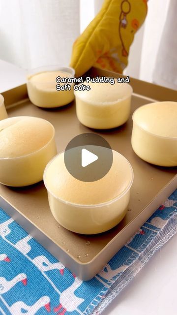 Caramel Pudding Recipe, Sweet Deserts, Hot Puddings, Soft Cake, Food Project, Caramel Pudding, How To Make Caramel, Mini Bundt Cakes, Pudding Cups