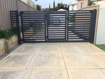 A driveway gate can replace the cost of a custodian to your utmost surprise. Not only that, a drive way gate is something that fits the space of the property. Among many of the varieties of these gates, the double swing, Single Swing and Slide gates are most popular from the aspect of space available with a property. A driveway gate can be a real support with it benefits.  #swinggate #silidinggate #securitygate #gates #electricdrivewaygate #home Gate Reference, Villa Gate, Electric Driveway Gates, Modern Gates, Patio Gates, Driveway Fence, Metal Driveway Gates, Electric Gate, Sliding Gates