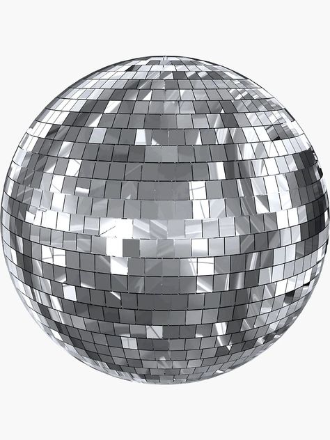 "disco ball" Sticker for Sale by thinktheta | Redbubble Disco Ball Pattern, Disco Ball Sticker, Emojis Aesthetic, Aesthetic Emojis, Disco Ball Png, Senior Board, Aesthetic Emoji, Emoji Pictures, Disco Balls