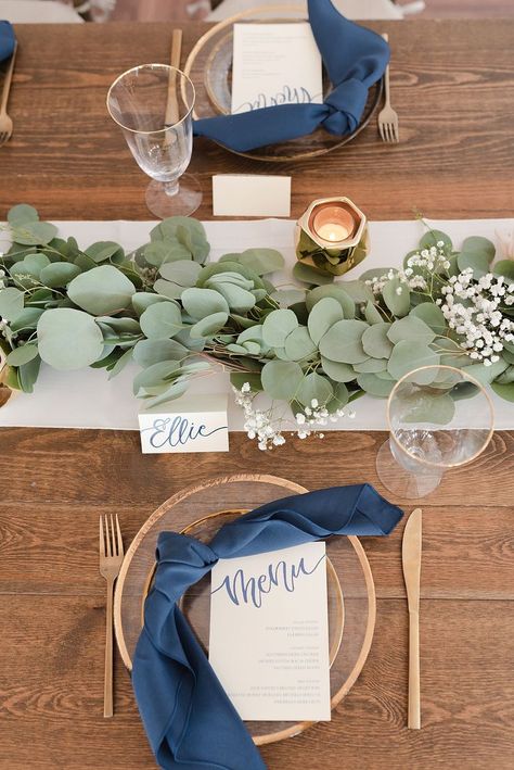 MidSummer Night's Dream Wedding Inspiration at 14TENN captured by Dolly Delong Photography | see more at nashvillebrideguide.com! #weddingplacesetting #weddingtablesetting #weddingmenu #weddingstationery #elegantweddingdecor #weddingescortcards #blueandgoldweddingdecor Place Setting With Bowl And Napkin, Cobalt Blue Wedding, Midsummer Night's Dream Wedding, Midsummer Festival, Blue Table Settings, Midsummer Nights Dream Wedding, Blue Gold Wedding, Midsummer Night's Dream, Wedding Place Settings