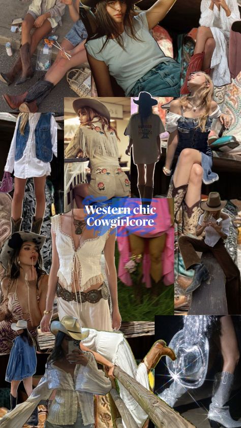 Western cowgirl chic, equestrian core, horse girl aesthetic, cowgirl, western, midwest, denim and cotton, boots and hats Cowgirl Core, Horse Girl Aesthetic, Aesthetic Cowgirl, Cowgirl Aesthetic, Cowgirl Chic, Western Chic, Cowgirl Western, Cycling Fashion, Western Cowgirls