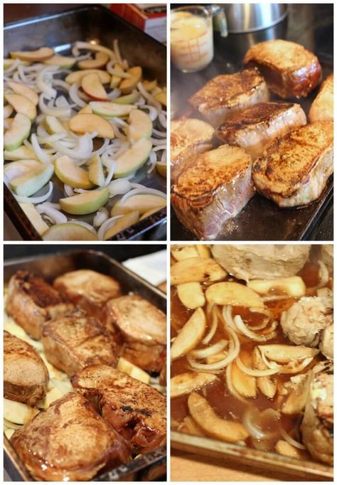 boneless oven baked pork chops with apples and onions Oven Baked Pork Chops With Apples, Baked Pork Chops With Apples And Onions, Apple Onion Pork Chops, Oven Baked Pork Chops With Apples And Onions, Baked Pork Chops With Apples, Apples And Onions Pork Chops, Pork Chop Apples Onions, Apple Pork Chops Baked, Impressive Meals