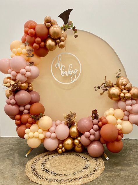 Falling For You DIY Balloon Arch Garland Kit | Muted Boho Beige Blush Burnt Orange Mauve Pink | Fall Baby Shower Party Balloon Decor Fall Baby Shower Balloon Arch, Pink Fall Baby Shower, Diy Balloon Arch, Pink Pumpkin Baby Shower, Art Balloon, Baby Shower Balloon Arch, Orange Baby Shower, Orange Balloons, Pink Fall