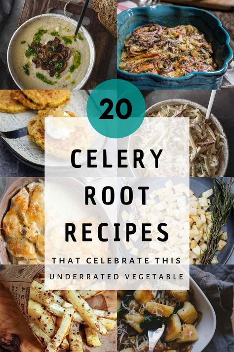 Celery Root Recipes, Recipes With Celery, Root Recipes, Celeriac Recipes, Roasted Celery, Roast Celeriac, Low Carb Potatoes, Celery Root, Root Vegetable