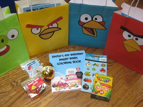 bag Bird Theme Parties, Birds Theme, Theme Party Ideas, Bird Birthday Parties, Angry Birds Party, Birthday Things, 5th Birthday Party Ideas, Bird Birthday, Bird Theme