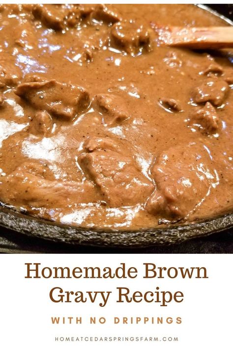 This Homemade Brown Gravy Recipe starts with a roux and is flavored with beef stock and seasonings. It comes together in about 10 minutes, and no drippings are needed- only butter and flour. A tasty homemade brown gravy recipe that’s easy and perfect for the dinner table. Best Brown Gravy Recipe, Homemade Beef Gravy, Brown Gravy Recipe Easy, Flour Gravy, Best Gravy Recipe, Beef Gravy Recipe, Easy Brown Gravy, Homemade Brown Gravy, Brown Gravy Recipe