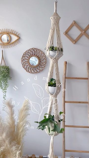 Emma Yang on Instagram: "I have always wanted to make a triple plant hanger and now I have, what do you think, will this be something you will be interested in for your indoor garden:) . . . #macrameplanthanger #macrameplanthangers #plantmom #plantdad #plantlover #indoorgarden" Plant Lover Gifts, Macrame Inspiration, Jungle Style, Macrame Plant Hanger Patterns, Floating Garden, Short Plants, Support Plante, Indoor Jungle, Deco Boheme