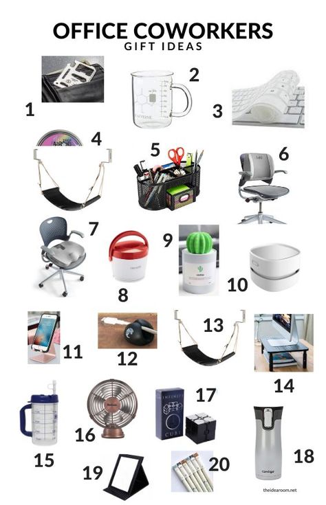 Sometimes you need to find the perfect gift ideas for your co-workers and friends at the office. So I rounded up the best office coworkers gift ideas that they will love to receive. You might even love it so much you will pick up one for yourself! #giftideas #christmas #christmasgifts #coworkergifts #holidays #bestgiftideas #favoritegiftideas Desk Gifts For Coworkers, Gifts For Office Colleagues, Gifts For Office Workers, Male Coworker Christmas Gift Ideas, New Office Gift Ideas, Male Coworker Christmas Gifts, Co Worker Gift Ideas, Gifts For Work Friends, Office Gift Ideas For Coworkers