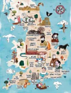 Chart flop: VisitBritain sorry for literary map ignoring Wales and Scotland | Books | The Guardian Great Missenden, Swallows And Amazons, The Famous Five, Musical Notation, Cool Maps, Alnwick Castle, British Literature, Dylan Thomas, Keep Learning