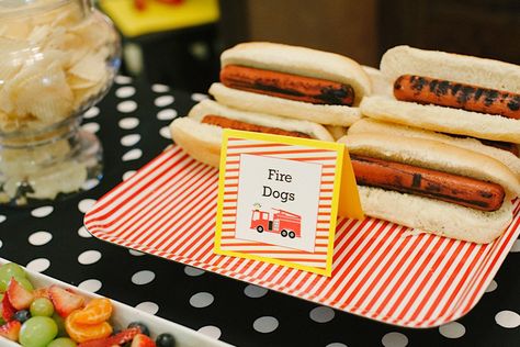 sound the alarm!  “fire fighter” themed birthday party. Jacyln Clayton Photography. Lindsay Arneson Creative paper details & invitations Fire Engine Birthday Party, Fire Birthday, Fire Engine Birthday, Fire Truck Birthday Party, Fire Truck Birthday, Firetruck Birthday Party, Fireman Party, Firefighter Party, Fire Truck Party