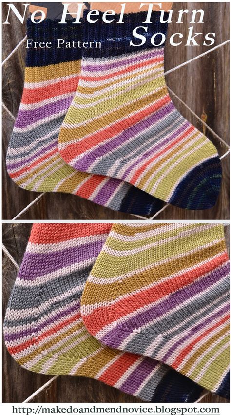 Easy Sock Patterns Knitting Free, Flat Knitting Patterns Free, Knitting Socks Patterns, How To Knit Socks For Beginners, Free Sock Knitting Patterns, Knit Socks Tutorial, Worsted Weight Yarn Patterns, Sock Yarn Knitting Patterns, Two Needle Socks