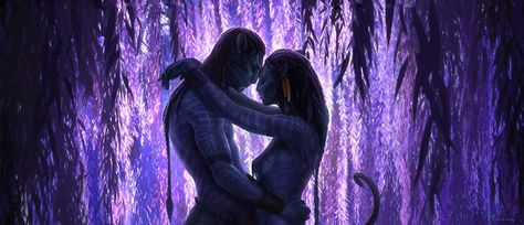 Jake and Neytiri fan art Avatar Film, Avatar Poster, Disney Storybook, Beau Film, Avatar James Cameron, Avatar Films, Avatar Picture, Avatar Fan Art, Pandora Avatar