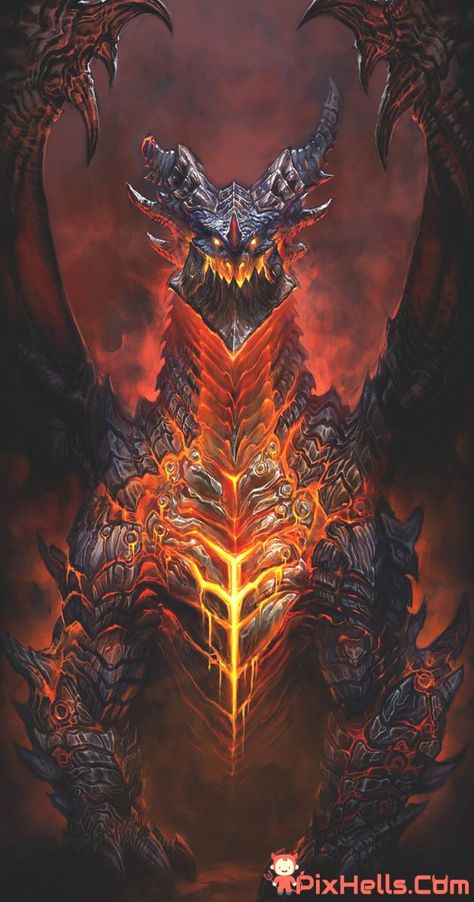 Deathwing World Of Warcraft Phone Wallpapers Free Download Deathwing Art, Cataclysm Art, Demon Dragon, World Of Warcraft Game, Warcraft Game, Illustration Fantasy, Warcraft Art, 다크 판타지, Dragon Pictures