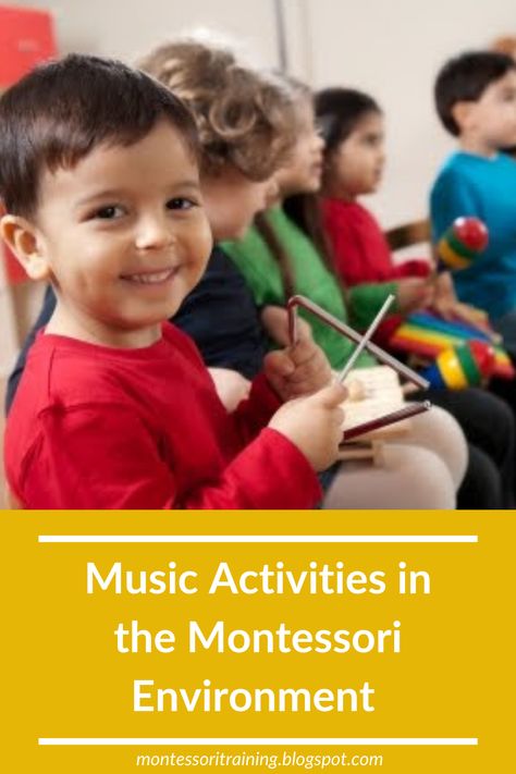 Music and movement activities help to build good listening skills, promote self expression, and increase a child’s self confidence. Try out these Montessori music activities. #montessori #musiclearning Montessori Preschool Classroom, Montessori Music, Increase Self Confidence, Preschool Music Activities, Good Listening Skills, Music For Toddlers, Montessori Environment, Practical Life Activities, Training Activities