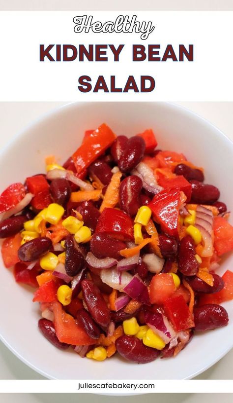 healthy kidney bean salad recipe Kidney Bean Salad Recipes, Kidney Bean Recipe, Kidney Beans Salad, Kidney Bean Recipes, Bean Salad Healthy, Kidney Bean Salad, Recipes With Kidney Beans, Beans Salad, Bean Recipe