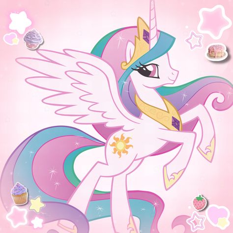 Princess Celestia Pfp, Princess Celestia Icon, Mlp Icons, Cute Iphone Wallpaper Tumblr, My Little Pony Collection, Celestia And Luna, My Little Pony Princess, My Little Pony Comic, Princess Celestia