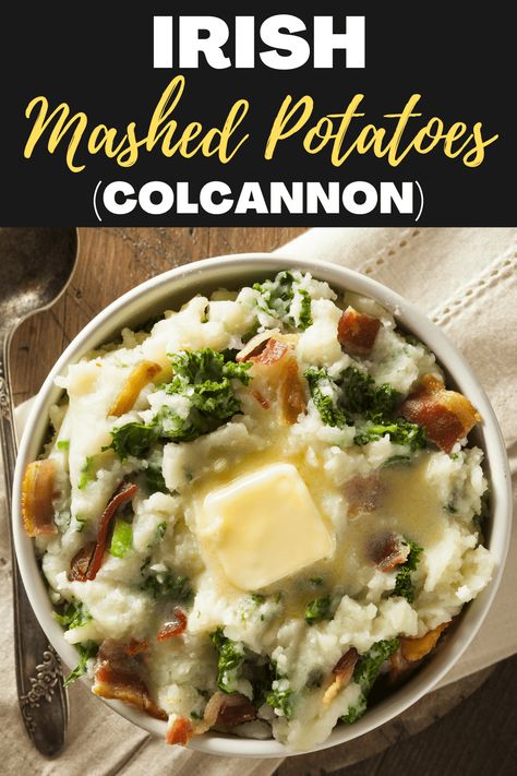 These Irish mashed potatoes, or colcannon, are fluffy and full of buttery flavor! Learn how to make this traditional Irish dish, plus, get tips for making the best mashed potatoes you've ever had! Friday Dinners, Irish Mashed Potatoes, The Best Mashed Potatoes, Healthy Mashed Potatoes, Potatoes Mashed, Irish Foods, Irish Cooking, Lamb Dinner, Irish Dishes