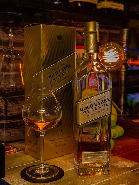 Johnnie Walker Gold Label Reserve - Blended Scotch Whisky
Distilled, Blended and Bottled in Scotland Johnnie Walker Gold Label Reserve, Gold Label Whisky, Johnnie Walker Gold Label, Johnnie Walker Gold, Gold Reserve, Whisky Drinks, Trap House, Whiskey Cocktails, Johnnie Walker