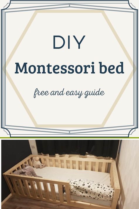 Does your child also have trouble sleeping in a crib? Perhaps a Montessori bed is something to consider! Find a free guide on how to make a Montessori bed here. #Montessoribed #Montessorichildbed #DIYMontessoribed #DIY #DIYfromscratch Montessori Queen Bed, Montisorri Baby Floor Bed, Montessori Bed Diy Plans, Diy Toddler Bed On Floor, Diy Toddler Floor Bed, Diy Montessori Bed, Baby Floor Bed, Diy Crib Mattress, Montessori Bed Toddler