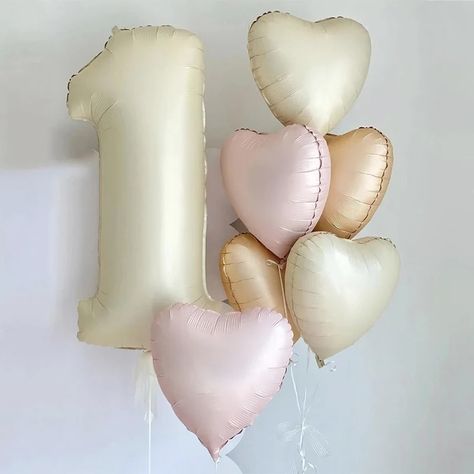 Smarter Shopping, Better Living! Aliexpress.com Boy Party Decorations, Party Decorations Kids, Foil Number Balloons, Girls Birthday Party Decorations, 1st Birthday Party Decorations, Happy Birthday Girls, First Birthday Decorations, Rose Beige, Kids Party Decorations