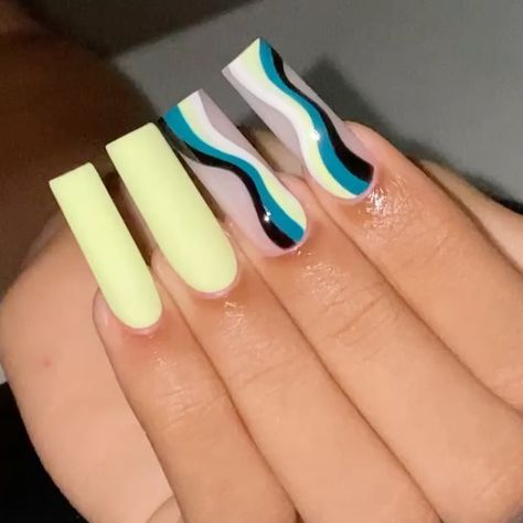 Drip Nails, Long Acrylic Nails Coffin, Nails Only, Bling Acrylic Nails, Instagram Baby, Girls Nails, Square Acrylic Nails, Luxury Nails, Fire Nails