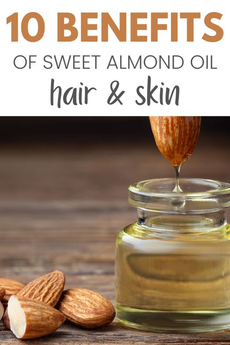 Sweet Almond Oil Benefits, Benefits Of Almond Oil, Almond Oil For Skin, Almond Oil Hair, Almond Oil Uses, Almond Oil Benefits, Health Benefits Of Almonds, Almond Benefits, Oil For Skin