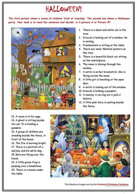 Halloween Worksheet, Vermont Christmas, Halloween Teaching, Halloween Lesson, Some Sentences, Halloween Writing, Halloween Worksheets, Clever Classroom, Elementary Learning