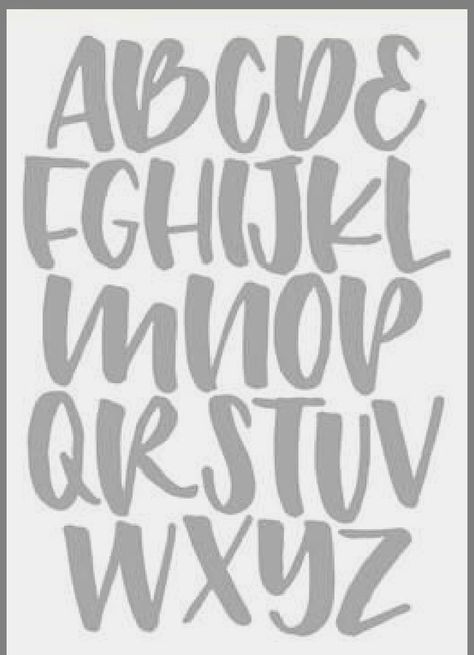 Lettering Alphabet Handwritten, Hand Lettering Alphabet Fonts, Bubble Letter Fonts, Lettering Styles Alphabet, Hand Lettering Worksheet, Learn Hand Lettering, Lettering Guide, Handwriting Alphabet, Pretty Fonts