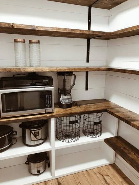 Desain Pantry Dapur, Pantry Renovation, House Pantry, Farmhouse Pantry, Pantry Room, Pantry Remodel, Desain Pantry, Small Cupboard, Pantry Makeover