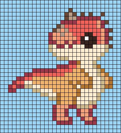 Pixel Art Grid Dinosaur, Dino Cross Stitch Pattern, Dinosaur Alpha Pattern, Dino Perler Beads, Dinosaur Perler Bead Pattern, Dino Pixel Art, Pixel Art Dinosaur, Dinosaur Pixel Art, Tiny Pixel Art