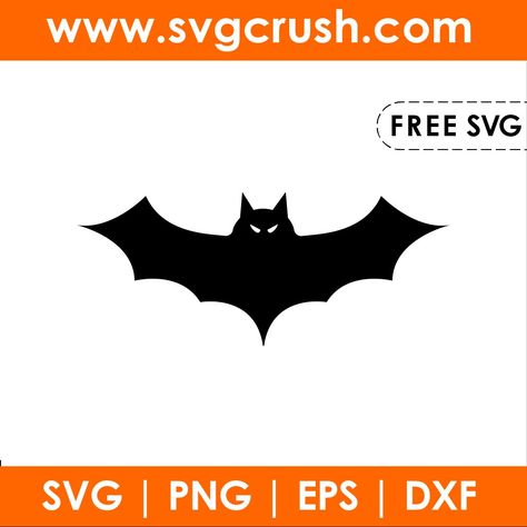 Bat Svg Free, Vinyl Decal Projects, Bat Svg, Bat Silhouette, Tee Ideas, Free Svg Files For Cricut, Halloween Favors, Halloween Bat, Free Cut Files