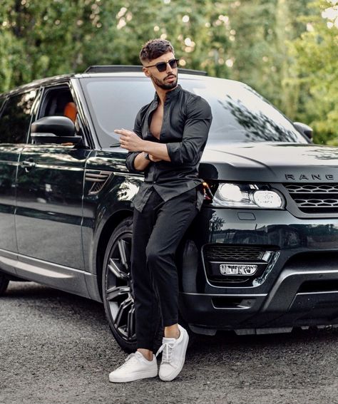 Best Car Poses For Men, Pose In Front Of Car, Photo Ideas With Car Man, Photo With Car Ideas Men, Car Poses Men Photo Shoot, Men Car Photography Picture Ideas, Car Photography Poses, Car Photoshoot Men, Car Influencer