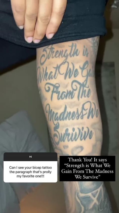 Mixed Personalities Tattoo, Leg Cloud Tattoo, Tattoo Designs Men Forearm Quotes, Arm Tattoo Men Quotes, Arm Tattoo Men Forearm Words, Forearm Tattoo Men Sleeve Quotes, Mens Sleeve Quote Tattoo, Inner Bicep Tattoo Men Ideas, Bicep Tattoo For Guys Inner