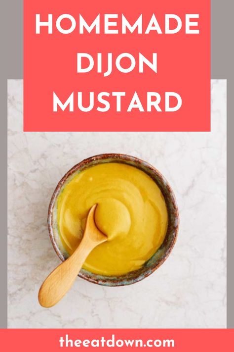 Mustard From Scratch, Homemade Dijon Mustard, Dijon Mustard Recipe, Making Mustard, Make Mustard, Homemade Mustard, Mustard Dip, Mustard Recipe, Homemade Sauce Recipes