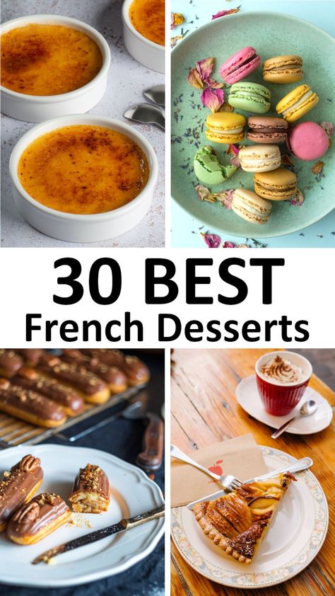 Country Club Desserts, French Deserts Easy, Best French Desserts, Easy French Desserts, Parisian Desserts, Trendy Desserts, French Desserts Easy, French Snacks, French Cuisine Recipes