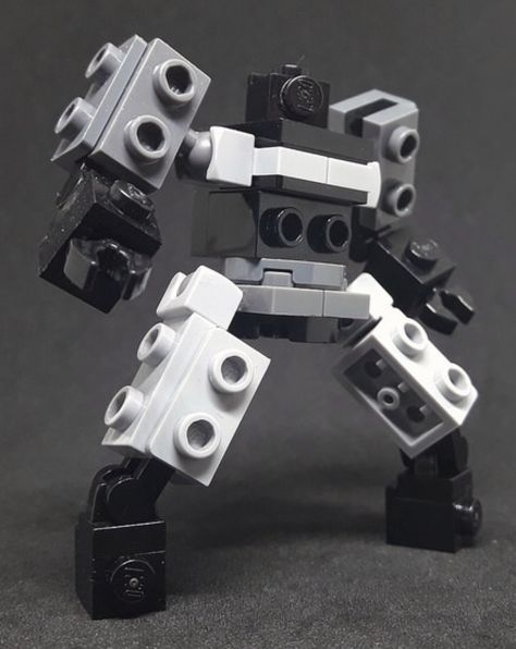 Lego Robots Easy, Lego Robot Ideas, Lego Mini Mech, Lego Robot Instructions, Lego Mech Instructions, Lego Mech Frame, Lego Ideas To Build Easy, Lego Frame, Easy Lego Creations