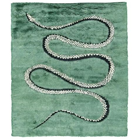 snake rug Snake Rug, Abstract Rugs, Blue Wool Rugs, Asian Rugs, Year Of The Snake, The Serpent, Snake Design, Indian Rugs, Contemporary Luxury