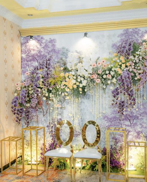 Wallpaper Wedding Backdrop, Backdrop Lamaran Simple, Decor Tunangan, Dekor Engagement, Decor Lamaran, Dekor Akad, Backdrop Lamaran, Atasan Brokat, Dekor Lamaran