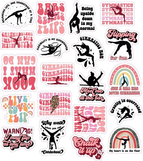 Gymnastics stickers are perfect for any gymnast or fan. Waterproof and 2" wide, these stickers are sure to make a statement. #gymnastics #stickers . #Gymnastics_Stickers_Printable #Gymnastic_Stickers #Gymnastics_Stickers #Aerial_Gymnastics Gymnastics Stickers Printable, Gymnastics Stickers, Gymnastics Wallpaper, Gymnastics Lessons, Gymnastics For Beginners, Aerial Gymnastics, Stickers High Quality, Sticker Chart, Waterproof Vinyl Stickers