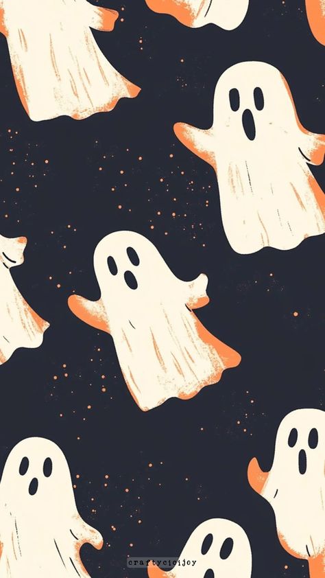 Ghost Wallpapers, Cute Background Pictures, Ghost Wallpaper, Helloween Wallpaper, Cozy Halloween, Ghost Pattern, Halloween Wallpaper Cute, Halloween Wallpapers, Casper The Friendly Ghost