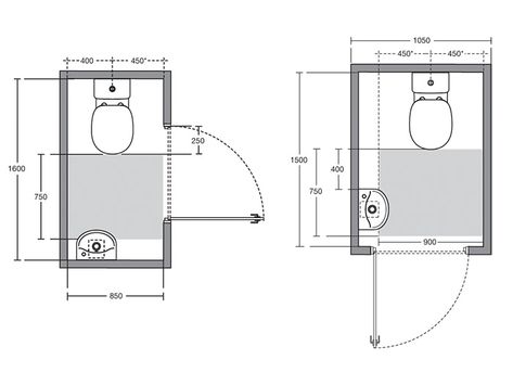 Bathroom Layout Plans, Cloakroom Toilet, Toilet Cubicle, Small Bathroom With Shower, Small Toilet Room, Bathroom Design Layout, Plumbing Installation, Small Toilet, Small House Design Plans